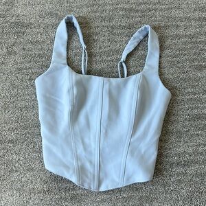 Abercrombie & Fitch Light Blue Corset Top